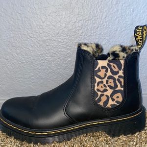 Cheetah Print Lined Dr. Martens
